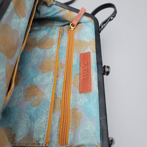 Hobo Crossbody Shoulder Wristie Bag Blue Small - Picture 13 of 13